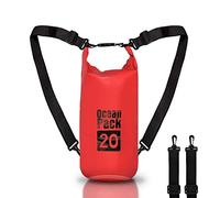 Sac à dos étanche 2/5/10/20L litres, Dry Bag Mer, Etui Pochette Imperméable Sangle bandoulière réglable pour bateau pêche Rafting plage sports nautiques, Protéger Téléphone/Argent/Carte/Clé