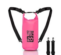 Sac à dos étanche 2/5/10/20L litres, Dry Bag Mer, Etui Pochette Imperméable Sangle bandoulière réglable pour bateau pêche Rafting plage sports nautiques, Protéger Téléphone/Argent/Carte/Clé