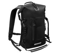 Sac à dos étanche 30-35L, Rolltop Waterproof Backpack avec sangle rembourrée, fermeture éclair étanche, sac étanche, Dry Bag pour sports nautiques, vélo, plein air, randonnée, Noir , taille unique