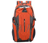 Sac à Dos étanche 6 Couleurs 40L, Sac à Dos Léger de Randonnée Camping avec Housse de Pluie, Sac à Dos de Voyage pour Hommes et Femmes (Orange)