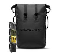 Sac à Dos Étanche Dry Bag 35L - (Noir) Roll Top Avec Bandoulière Rembourrée, Pour Vélo, Coursier, Trekking, Pêche