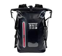 Sac à dos étanche flottant en PVC 3 en 1 27 x 15,5 x 39 cm, Noir 02, 2L | 100% étanche PVC flottant Dry Bag 3 en 1 : sac à main, épaule, sac à dos. Joint à clip enroulable réfléchissant. 27 x 15,5 x