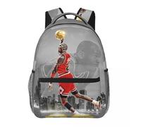 Sac à dos étanche haute capacité Michael Jordan pour ordinateur portable 17 pouces Noir