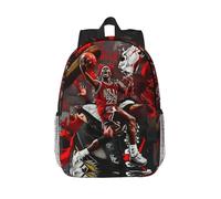 Sac à dos étanche haute capacité pour ordinateur portable 15 pouces, motif Jordan Basketball Art Noir