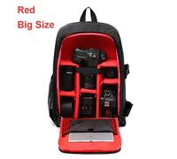 Sac à dos étanche pour appareil photo reflex numérique,sac multifonctionnel extérieur,sac photo,étui pour objectif Nikon IL - Type red big size