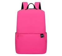 Sac à dos étudiant 2026, motif de mode, simple couleur unie, bandoulière légère et confortable, voyage en plein air, sac à dos de grande capacité, Rose, Einheitsgröße, Sac à dos tyrolien