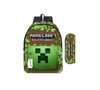 Sac à dos étudiant Minecraft Creeper - Dessin animé - Version C