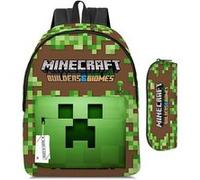 Sac à dos étudiant Minecraft Creeper - Dessin animé - Version C