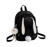 Sac à Dos Étudiant Motif Lapin Oreilles Style Mignon Cartable Fille Garçon Léger Grande Capacité Sortie Voyage Loisirs