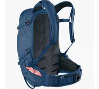 EVOC LINE PRO 30 Sac à dos de randonnée (protection LITESHIELD PLUS, Boddy Hugging, support pour skis, support pour snowboard, compartiment pour bouteille d'eau, bandoulière isolée), bleu denim