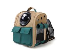 Sac à dos extensible de transport pour chat - Sac de transport pour chiens de petite taille, sac souple et rigide avec design pliable (marron)