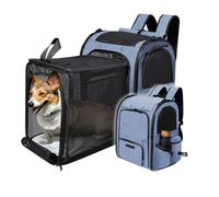 Sac à Dos Extensible et Pliable for Animaux de Compagnie, for Petits Moyens Chiens Chats, Grand Espace Transport avec Fermeture éclair Sac de Transport pour Chat(39.5x31.5x27cm)