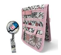 Sac à dos extensible | Tous ne sont pas pareils | Organisateur de poche d'infirmière | Infirmière en détresse - Cadeau original | Pour ranger des ciseaux et accessoires, Seringue rose à fleurs