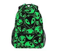 Sac À Dos Extraterrestres De l'espace Cartable Scolaire Classique Cartables Loisir Rucksack pour Travail Randonnée École