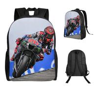 Sac à dos Fabio Quartararo pour motocyclistes français, sac à dos pour étudiants garçons et filles, sac d'école, sacs à bandoulière pour ordinateur As shown