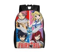 Sac à dos Fairy Tail Anime, sacs de voyage, sacs à dos décontractés imprimés en 3D - SYS429 Noir
