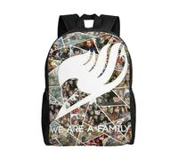 Sac à dos Fairy Tail Anime, sacs de voyage, sacs à dos décontractés imprimés en 3D - SYS763 Noir