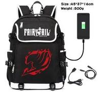 Sac à Dos Fairy Tail pour Garçon et Filles (SD3496) 37*16*45 cm Noir Noir G