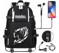Sac à Dos Fairy Tail pour Garçon (SD3519) 30*15*47 cm Noir Noir G