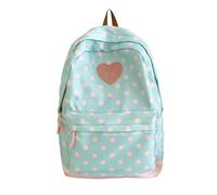 Sac à dos femme Cartable mignon à pois avec compartiment PC portable et | Sac portable mignon pour voyages, trajets quotidiens, extérieur, école, aventure, études, randonnée, bureau, lois