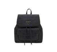 Guess Sac à dos de loisirs Cresidia II Flap Backpack S – noir pour femme, Black Logo 326364