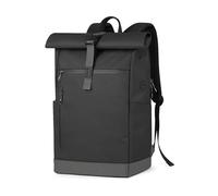 Inateck Sac à Dos Femme Homme Antivol pour Ordinateur Portable 17 Pouces Sac à Dos Vélo Résistant aux Éclaboussements, avec Port d'Écouteurs/Câble et Zip d'Accès Rapide - Noir