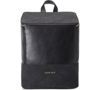 Sac À Dos Femme Petit Noir ¿ Malou ¿ Sac En Cuir Végétal Pour Luniversité, Le Travail, Loisir - Sac À Dos Ordinateur Portable 13 Pouces - Hydrofuge[H3404] Noir