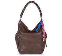 Sac a dos femmes Desigual BACKPACK HALF LOGO ARICA Marron Unique