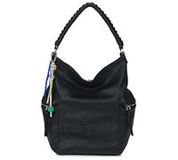 Sac a dos femmes Desigual BACKPACK HALF LOGO ARICA Noir Unique