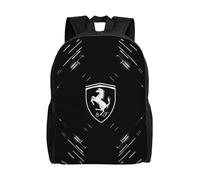 Sac à dos Ferrari pour adolescent, cartable en toile, sac à dos pour ordinateur portable, unisexe - HXN1966 Noir