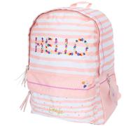 Sac À Dos Fille 2 Compartiments Toile Imprimée Ettavee Hello Rose Pastel/menthe/blanc/beige TU