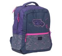 Sac À Dos Fille 43 Cm Graffiti Avec Poches Zippées Réfléchissantes Kip Violet Foncé TU