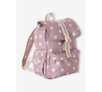 Sac à dos fille coeurs mauve TU
