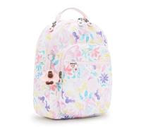 Sac À Dos Fille Kipling Seoul S Aqua Sea 35 Cm - Avec Compartiment Pour Tablette Blanc / Rose / Bleu TU