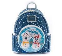 Disney Sac à dos Loungefly Mickey & Minnie Snowman 26 cm Bleu Enfants