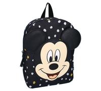 Sac À Dos Fille Mickey Mouse Avec Appliqué Pu Et Motif Pois Noir / Blanc / Gris TU