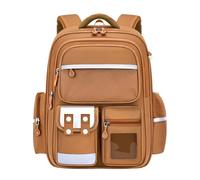 Sac À Dos Fille - Sac À Dos Grande Capacité pour Enfants Idéal pour Les Élèves du Primaire Léger Et Durable Il Est Doté De Bretelles Confortables (Brown S)