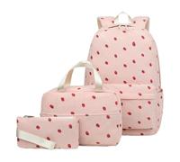Sac À Dos Fille | Set Sac Scolaire en Cordon | Boîte À Lunch Trousse Sacoche - pour Sport Université Voyage Randonnée Excursion Camping Activités Extérieur