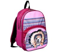 Sac À Dos Fille Téo Jasmin Apache 45 Cm ? 2 Compartiments Zippés Teo_jasmin Rose/bleu/vert TU