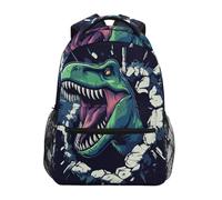 Sac À Dos Filon De Pierre De Dinosaure Vert Cartable Scolaire Unisexe Cartables Durable Rucksack pour Randonnée École Travail