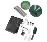 Sac à dos fin avec kit de prospection dorée mettant en évidence le plan de verrouillage et la construction en aluminium pour la stabilité et l'équipement d'excavation d'or transportable