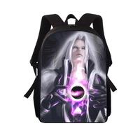 Sac à dos Final Fantasy Sephiroth 40 cm imprimé 3D pour enfants, cartable primaire pour garçons et filles Noir