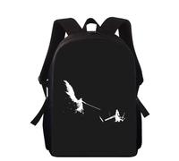 Sac à dos Final Fantasy Sephiroth 40 cm imprimé 3D pour enfants, cartable primaire pour garçons et filles Noir