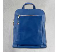 Sac À Dos Florence Femme En Cuir Véritable City Sac Bleu OTF610B