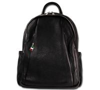 Sac À Dos Florence Femme En Cuir Véritable Sac De Ville Noir ORM101S