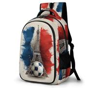 Sac À Dos Football Soccer Scolaire Garçons Adolescents Grands Sacs D'école Tour de Paris Filles CArtables Enfants Sacs À Dos Impression Sacs D'école Pour 8-15 Ans