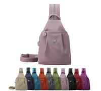 Sac À Dos Fourre-tout Antivol Convertible, Mini Sac À Dos 2026, Nouveau Sac De Poitrine Fourre-tout Antivol Simple For Le Fitness, Les Déplacements Domicile-travail Et Les Voyages(Pink)