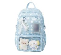 Sac à dos fourre-tout en nylon Star Itabag pour femme grande | Ruban d'affichage à épingles Itabag mignon, style Y2k pour le shopping, le travail, les rendez-vous, les voyages,