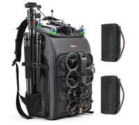 Sac à dos FPV Drone - Sac à bandoulière professionnel de voyage 40 L pour quadricoptère FPV/DJI Avata/émetteur/lunettes/trépied/ordinateur portable de 15,6", étui pour appareil photo avec housse de