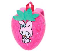 Karactermania - Sac à dos peluche Hello Kitty My Melody - motif fraise 30x30x10 cm - rose